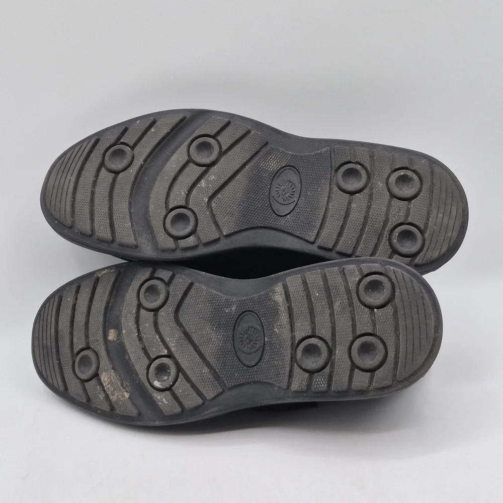 Earth Spirit Shoes‎ Mens Size 10W Black Leather Hook & Loop Layton MNES41ER014